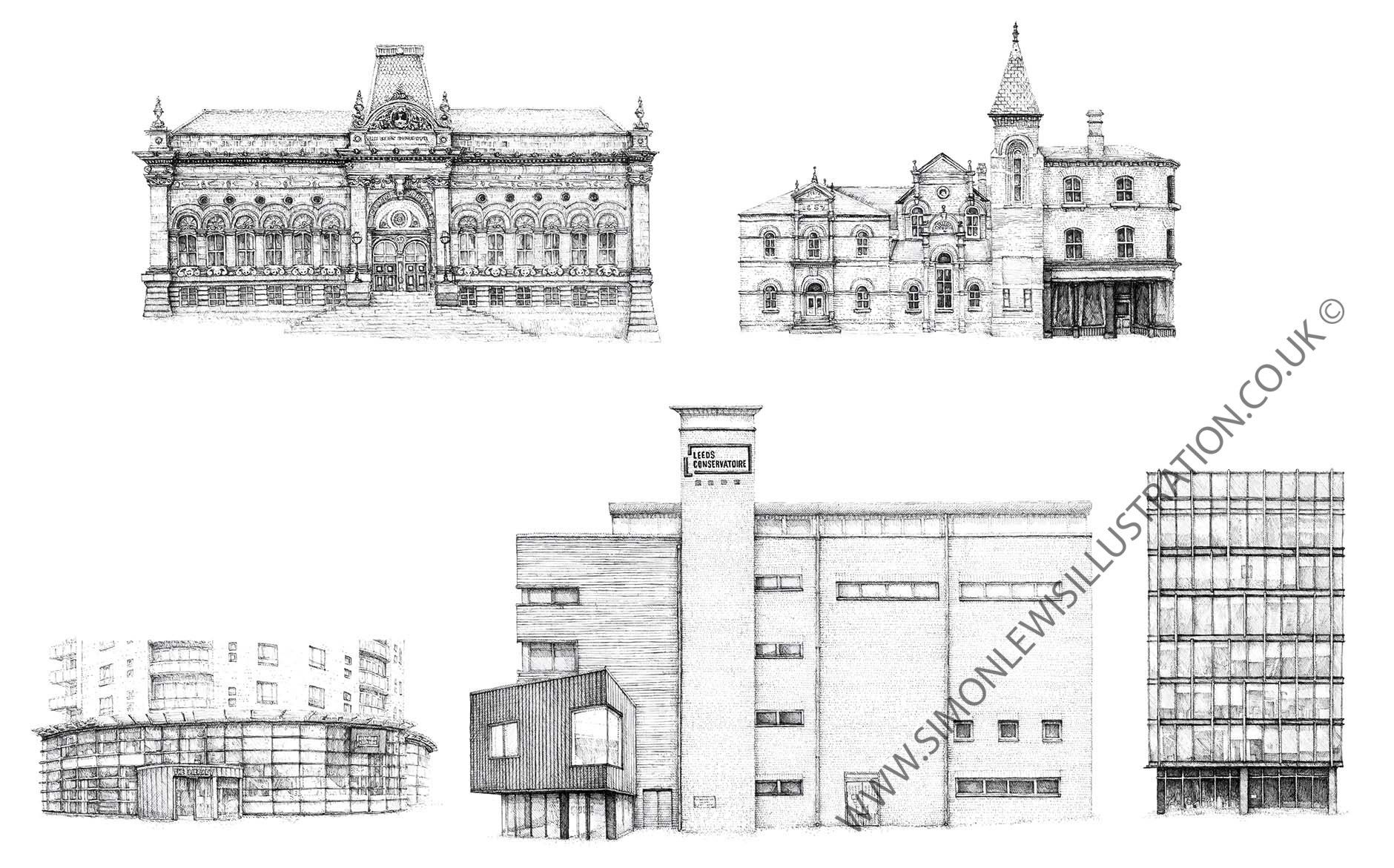 Leeds Conservatoire building drawings